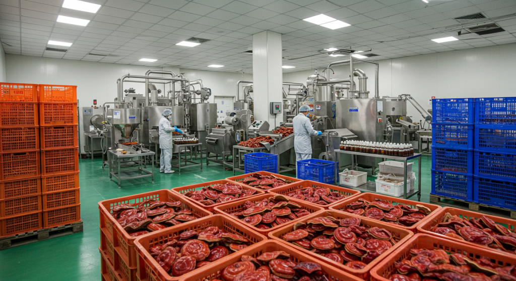 China reishi mushroom extract factory