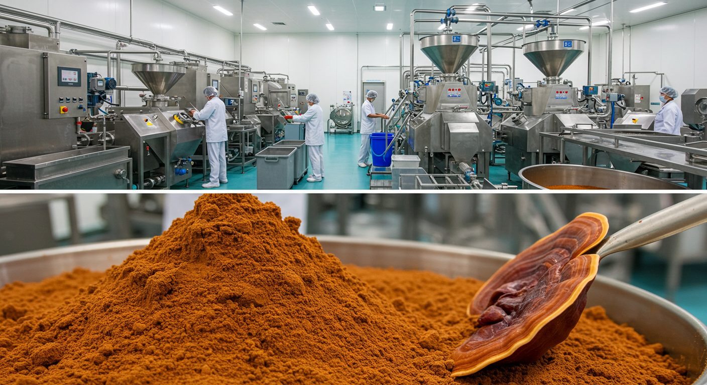 Reishi mushroom extract powder factory