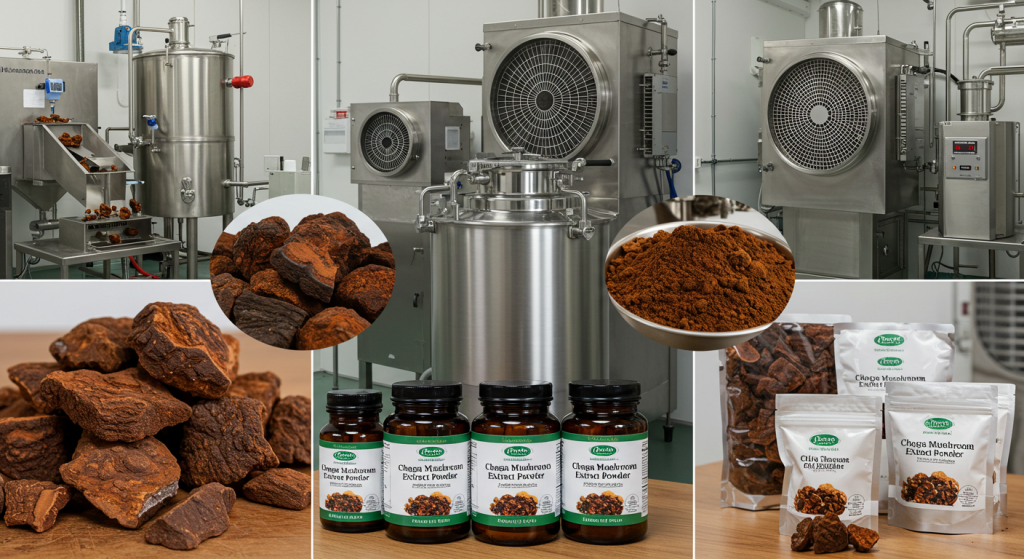 chaga mushroom extract powder manufacturers