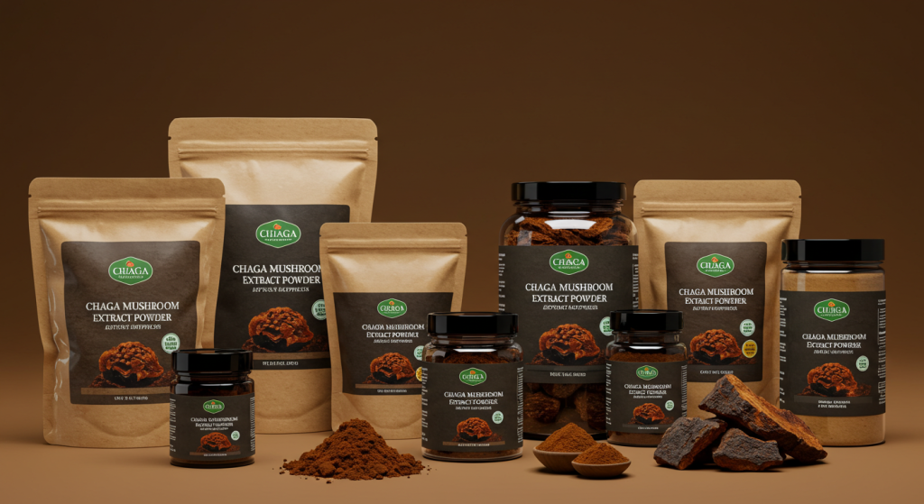 chaga mushroom extract powder suppliers