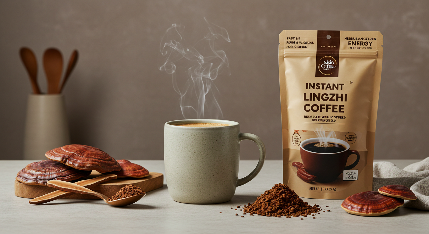 instant lingzhi coffee