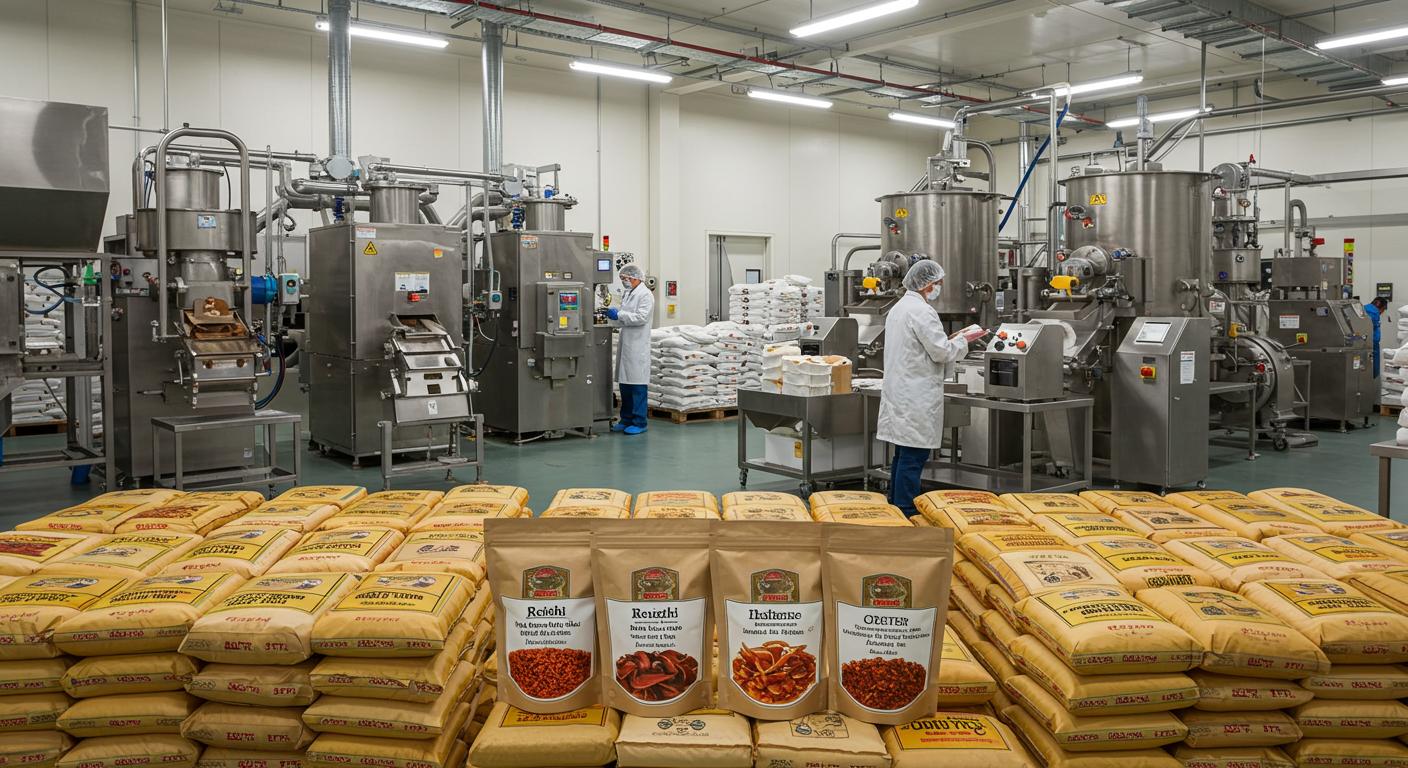 mushroom powder factory