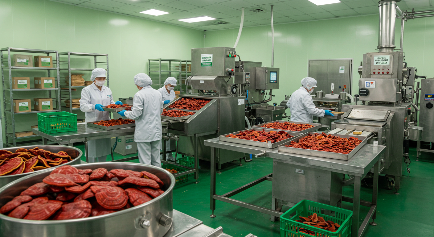 organic ganoderma factory