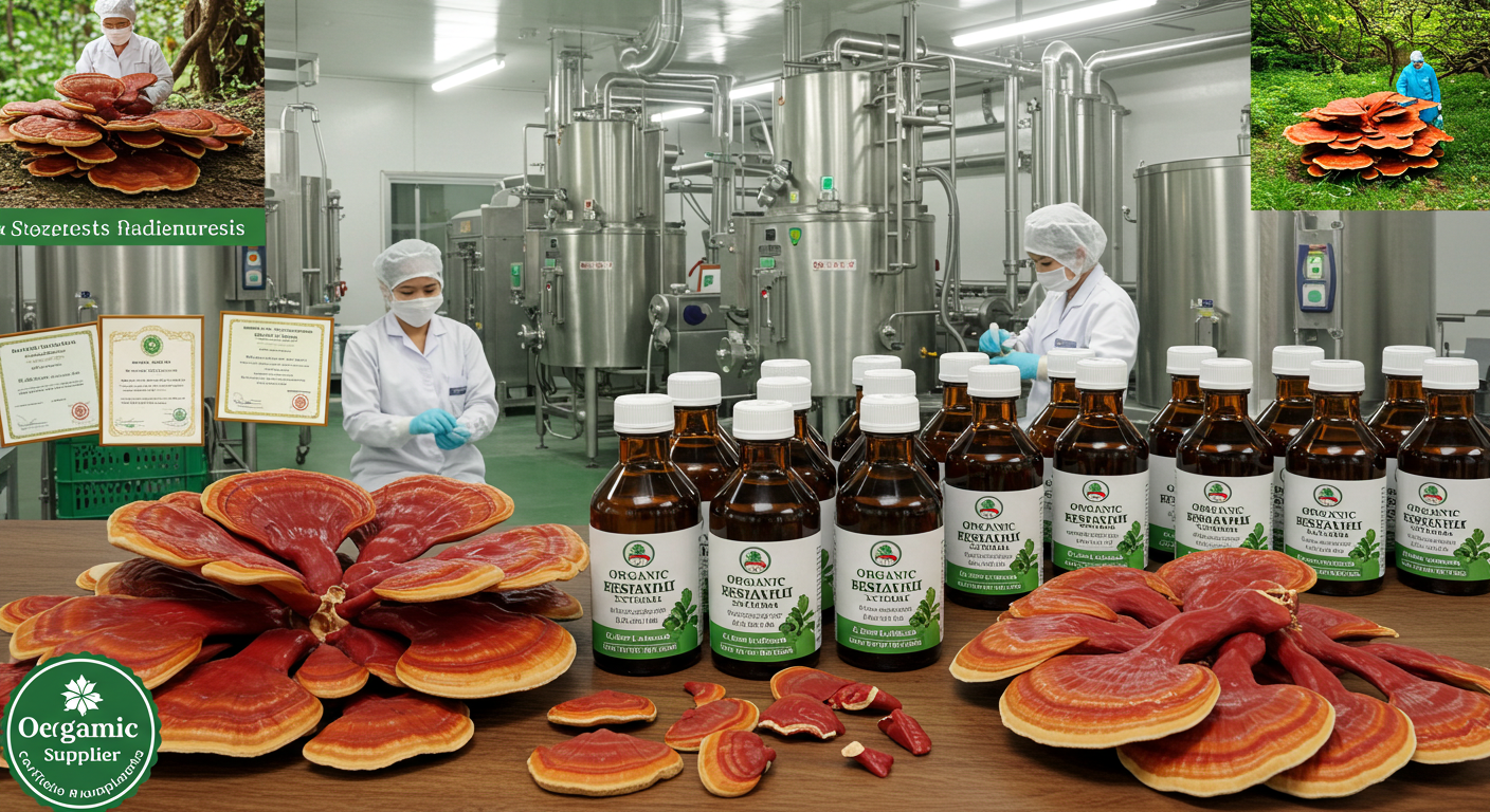organic reishi mushroom extract supplier