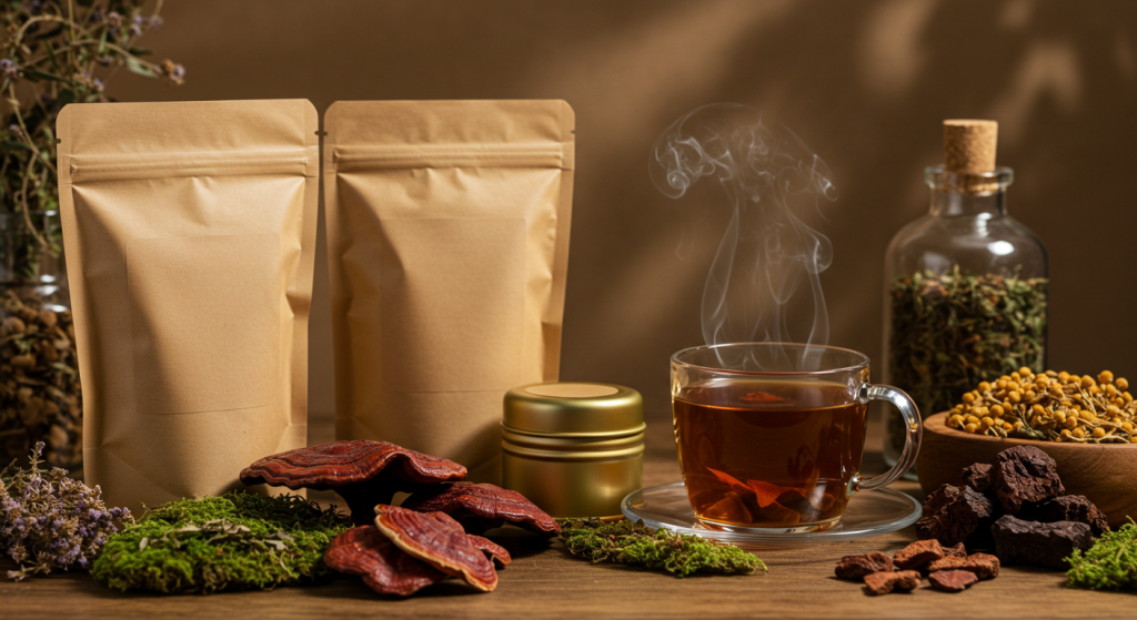 private label mushroom tea