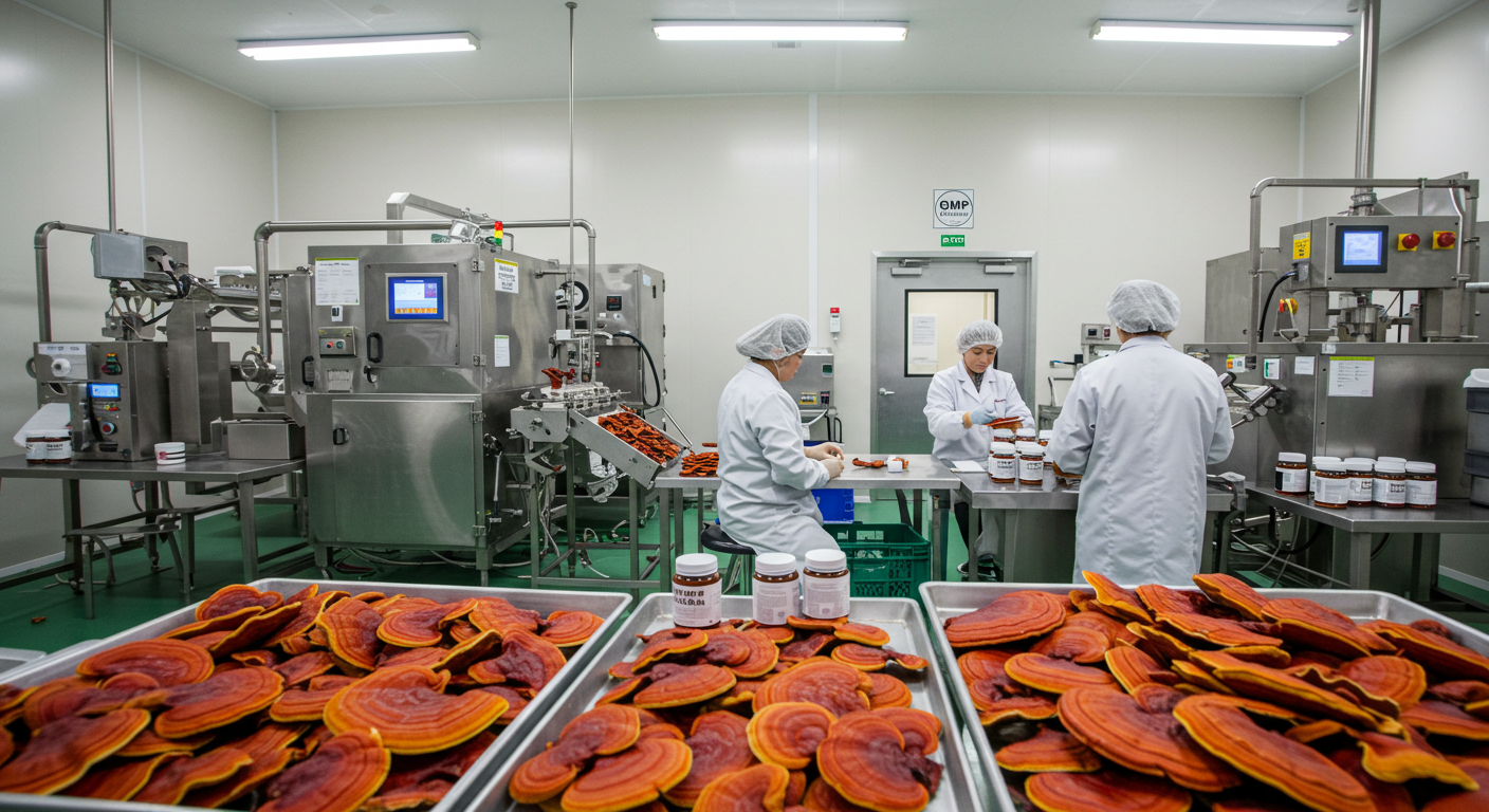 private label reishi factory