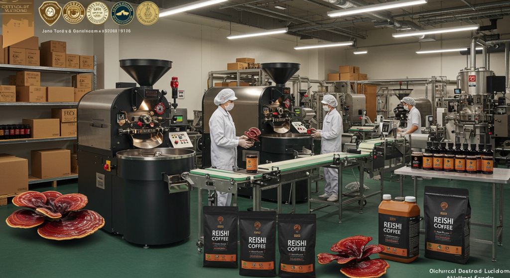 reishi coffee factory
