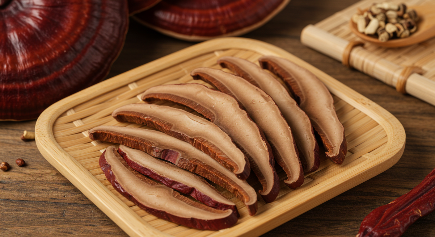 reishi mushroom slice