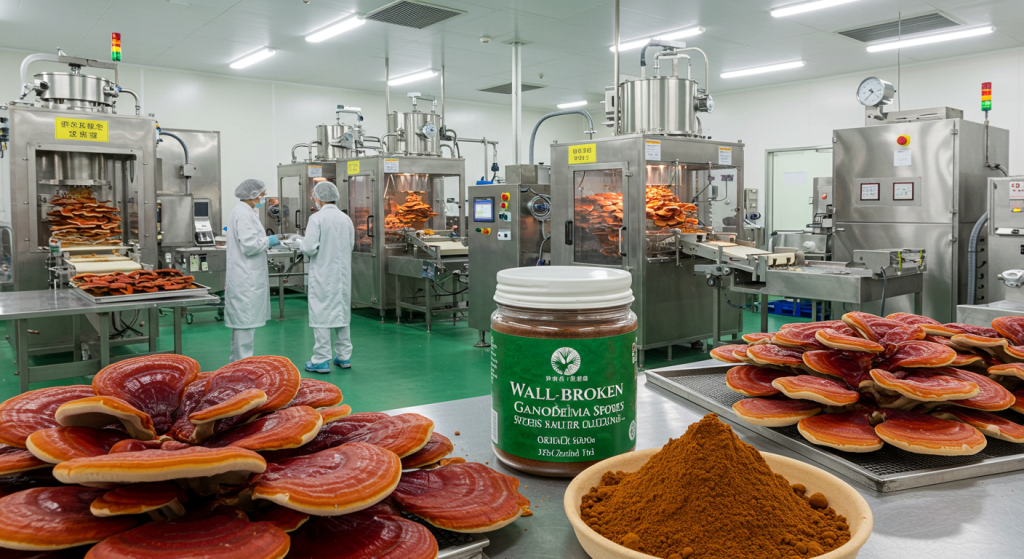 wall broken ganoderma factory