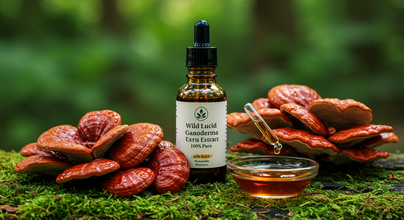 Wild lucid ganoderma extract