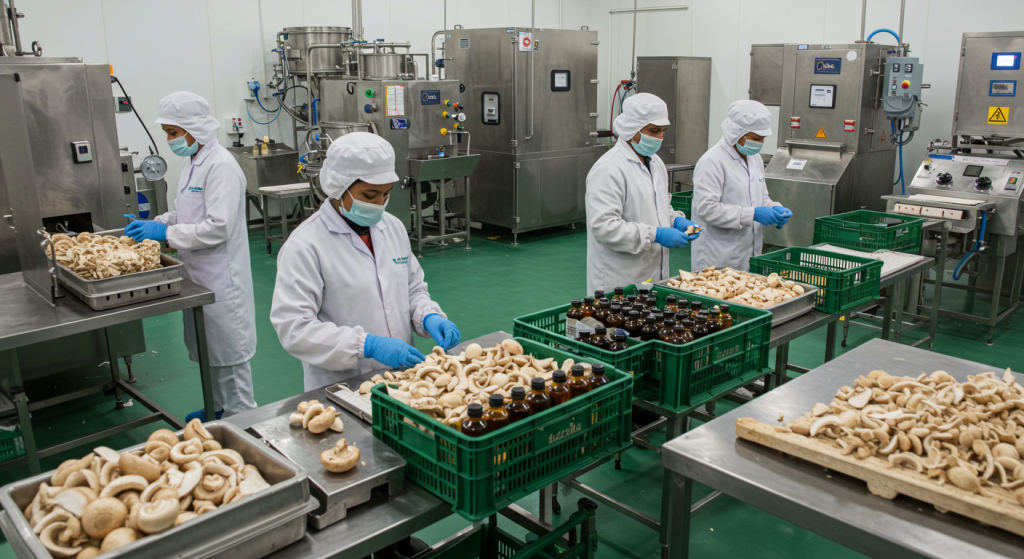 china mushroom extract factory