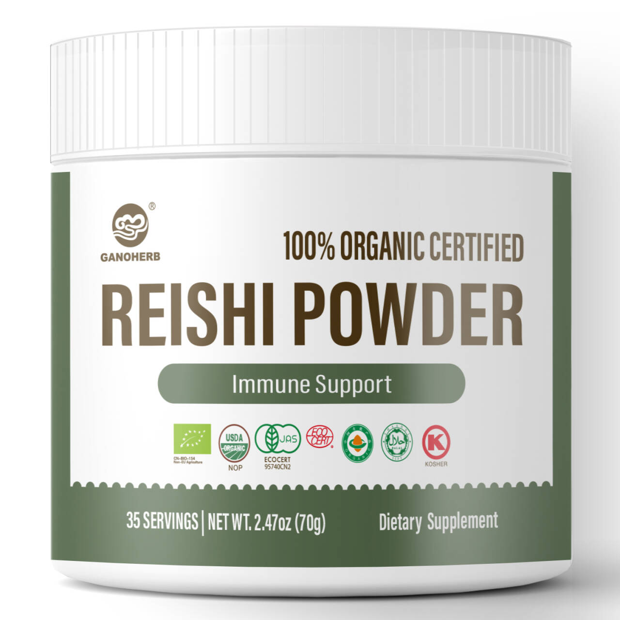 Organic Reishi Powder (Ganoderma lucidum) (2)
