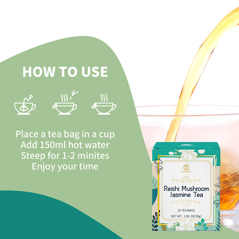 Organic Jasmine Green Tea with Reishi Mushroom (2)