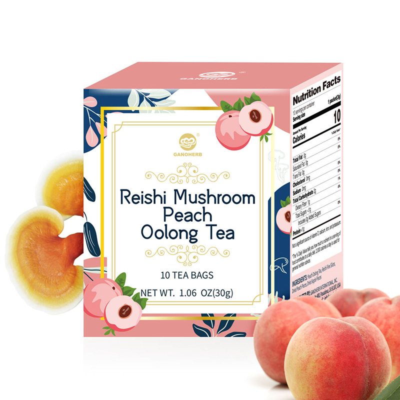 ريشي الفطر الخوخ الشاي الصيني الاسود (3)