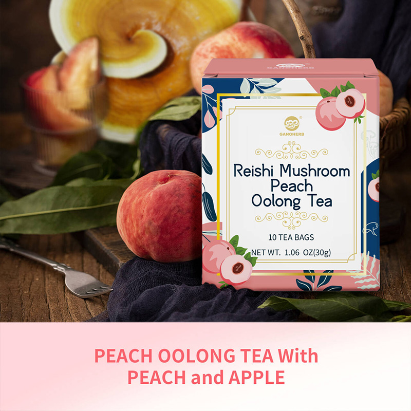 ريشي الفطر الخوخ الشاي الصيني الاسود (5)